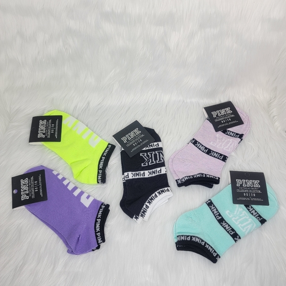 PINK Victoria's Secret Accessories - PINK Victoria's Secret collegiate collection socks.